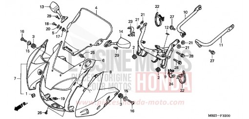 CAPOT CB600F22 de 2002